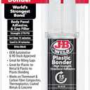 J-B Weld 50139 Plastic Bonder Body Panel Adhesive and Gap Filler Syringe - Black - 25 ml