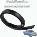 Pair Roof Molding Drip Weatherstrip Car Side Trim Seal Strip Fit for Toyota Tundra 4 Full Doors Crew Cab 2007-2020 Replace 75552-0C060 75551-0C060 755520C060 755510C060(Not Fit Double Cab)