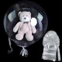 Large Clear Balloons for Stuffing, 10pack Big Extra Wide Mouth Bubble BoBo Balloons, Giant Wrap Gifts for Mother's Day/Bridal Shower/Birthday Decor