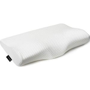 Contour Memory Foam Pillow Orthopedic Sleeping Pillows, Ergonomic Cervical Pillow for Neck Pain - for Side, Back and Stomach Sleepers, Free Pillowcase Included (Firm & Near King) (Near king(26*16*5 Inch), White)