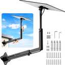 Extra Long Mount for Starlink Standard 4/4X/Gen 3, Adjustable Long Wall Mounts for Starlink with Telescoping Support Arm, Rustproof, Weatherproof for Concrete/Wood Walls