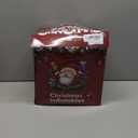 6FT Christmas Inflatable Waving Santa 6FT Holding Sign Santa Claus Christmas Inflatables Outdoor Decorations Xmas Santa Blow Up Yard Decor with 8 Built-in LEDs for Yard Garden Lawn(with Storage Bag)