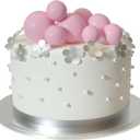ASTARON 20 Pcs Ball Cake Topper Decorations Mini Balloons Cake Topper Sticks Light Pink Balls Cake Picks Cake Topper Balls Cake Decorations for Wedding Birthday Cake Decorations