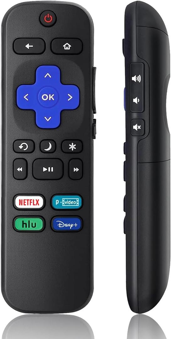 Universal Remote Control Replacement for Roku TV All Models, Compatible for TCL/Hisense/Sharp/Philips/Onn/Element/Insignia/JVC/RCA R0KU Smart TVs (Not for RokuStick,Box and Players)