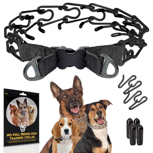 PetJett Pro Trainer Prong Collar for Dogs - Choke Collar for Dogs, Pinch Collar for Dog Adjustable No Pull Training Collar for Small Medium Large Dog - Safety Durable Stainless Steel Metal Choker Chain