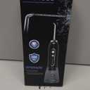 H2ofloss Water Dental Flosser Teeth Pick -Portable Oral Irrigator with 5 Modes, Rechargeable IPX7 Waterproof Orthodontic Teeth Cleaner Pick Cordless for Home Travel-300ml Water Tank (Black)