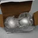 Silipull 2 Pcs Spring Sports Iron Shot Put Outdoor Shot Put Balls Silver Cast Iron Shotput Weight Balls for High School Track and Field Competition Practice