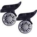 Luggage Wheels Replacement Duel Spinner Wheel for Luggage Suitcase Repair 360 Rotating Suitcase Replacement Wheels with 4 Mounting Holes H074