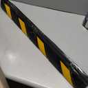 XPLKQXE Reflective Rubber Wall Corner Guard, Rubber Wall Protector Corner Protector, for Parking Protection Car Corner Guardrail Post (Color : Black+Yellow, Size : 2pcs)