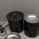 Dual Automatic Cat Feeder 2 Cats,6 Meals/Day,12 Portions/Meal,4.2L Dual Power Double Bowls Feeder, Dry Food Auto Pet Dispenser, 10S Voice Record, Flexible Schedule Timer (Black, Stainless Dual Bowls)