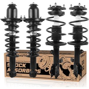 472598 472597 172599R 172599L Complete Front Rear Struts Coil Spring Assembly Compatible for 2009-2013 Toyota Corolla 1.8L L4 Set of 4 Replacement Shock Absorbers