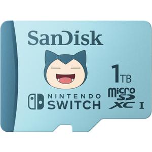 SANDISK 1TB microSDXC Card Licensed for Nintendo Switch, Pokmon Snorlax Edition, Made for Nintendo Switch, OLED, and Lite - SDSQXAO-1T00-GN6ZK,