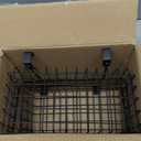 JUNCHU CHERRY Wire Hanging Storage Basket 2 Packs, Wall Mounted Kitchen Bathroom Storage Basket, Home Multi-Functional, no Punching, Bearing Strong, Suitable for Home, Office, Black