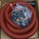 16FT Shop Vac Hose, Dust Collection Hose Kit for Home&Shop Vacuums System with 6 Adapters for Woodworking Power Tool & Sander, Compatible with festool/dewalt/bosch/ryobi/makita, etc Most Multi-Brands