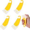 4 Pcs Kitchen Food Grade Silicone Spatula, 3D Printer Silicone Removal Spatula Scraper Tools, Pot Scrapers for Kitchen for Resin Transfer and Protect for Cleaning Dishes Pots Pans