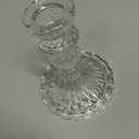 Taper Candle Holders Set of 24, Clear Glass Candlestick Holder Fit 0.8 Inch Candles, 4 Inch Tall Crystal Decorative Candle Stand Centerpiece for Table Wedding Dinning Party