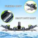 Sepetrel Heavy Duty Pool Vacuum Head with Wheels & Aluminum Handle, Professional Weighted Flexible Vacuum Head