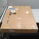 CAJCA Coffee Table for Living Room Mid Century Modern Center Table with Glass Top and Wood, Brown/Walnut (32 Inch)