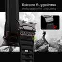 ULTIMAL Rugged Band for Apple Watch Ultra 3/2/1 49mm, Series 11/10/9/8/7/6/5/4 SE 46mm/45mm/44mm, Waterproof, Soft TPU Strap with Stainless Steel Buckle & Connectors, Sweat-Resistant, Easy to Clean, Fits 155-225mm Wrist (Black/Black)