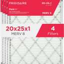 Frigidaire PureAir 20" x 25" x 1" MERV Allergen 8 Air Filter - 4 Pack