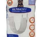 WizSmart Ultra Dry Male Dog Wraps for Extra Small 3-10 lbs Dogs  Disposable Diapers with Leak Protection, Comfort Fit, Fresh Smell for Incontinence, Marking, Urination, Travel or Home - 12 Count