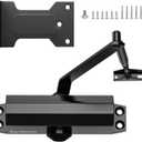 Soft Close Door Closer for Residential, LetBlack Finish, No Hold-Open Feature, Small Size (Perfect for Houses)