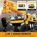 NEWTRY 2 in 1 Crane Remote, 12V Wireless Crane Remote Wire Dump Trailer Remote Control Industrial Controller Hoist Truck Up-Down Switch Control Station