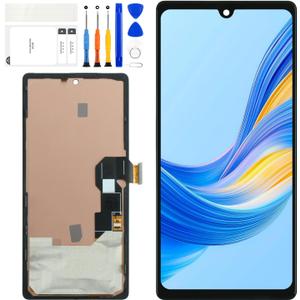 6.1" TFT LCD Display for Google Pixel 6A GX7AS, GB62Z, G1AZG, GB17L Touch Screen Digitizer LCD Assembly Repair Parts Black Without Frame -No Fingerprint Function