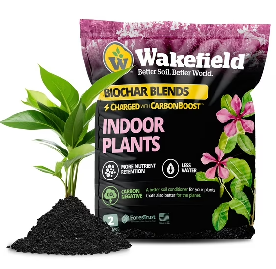 Wakefield Biochar 2 Qt. Indoor Plant Soil Mix