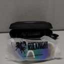 ROCKNIGHT HD Polarized Sports Sunglasses Cycling Driving Baseball Outdoor Ultralight TR90 Frame Big Lens (White Frame/Blue Revo Lens)