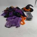 Spooktacular Creations Child Girl Orange Purple Witch Costume, Toddler Witch Outfit Set for Kids Halloween Dress Up Parties (Small(5-7 yrs))