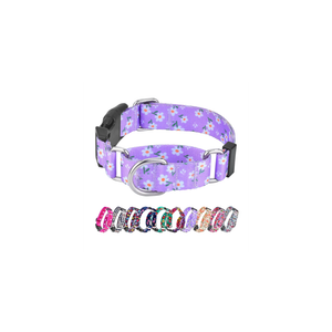 Martingale Collar for Dogs, Adjustable Soft Nylon Dog Collars with Special Design Cute Patterns for Small Medium Large Dog