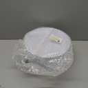 U-QE 60 Pieces White Plastic Plates - 9 Inch White Disposable Plates - Washable & Reusable - Premium Hard Plates - Party Supplies for Birthdays, Celebrations, Travel, Wedding, Party and Events