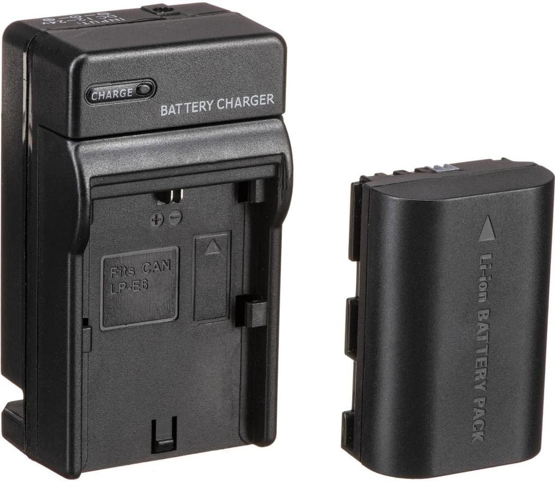 SHAPE SHILL LP-E6 7.2V 1800mAh Lithium-Ion Rechargeable Battery and Charger Kit with 2X Batteries and 2X Chargers