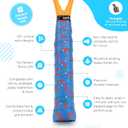 10 x Get A Grip - Custom Tennis Racket Grip Tape - Anti-Slip/Quick-Drying Tennis Overgrips - Precut Badminton Racket Grip with Finishing Tape