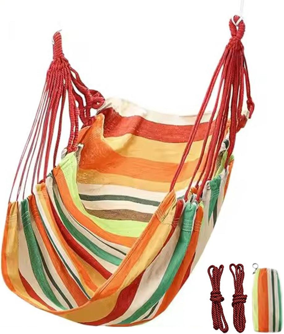 Dorm Hammock Chair | Portable Hanging Chair Hammock,Max 500 Lbs College Students Canvas Hammock,Bedroom Hammock Chair,Outdoor Large Hammock Chair for Patio and Dorms