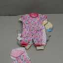 BABESIDE 6 Sets of Baby Doll Clothes for 12-15 Inch Babydolls, 14 Pcs Babydoll Clothes Set with Hat for Realistic Baby Doll Accessories Girl