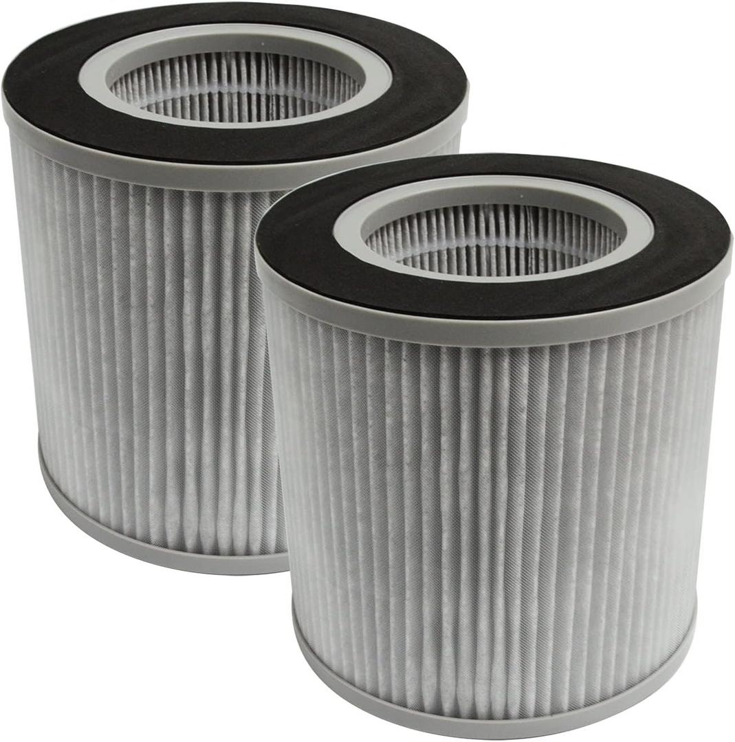 PUREBURG Replacement Filters Compatible with MEGAWISE EPI235A Air Purifier,2-Pack H13 HEPA 3-Stage Filtration Activated Carbon Air Clean Dust VOCs Odor