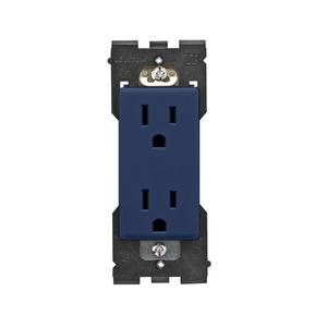 4 x Leviton Renu Tamper-Resistant Outlet, 15-Amp, 125VAC, RER15-RN, Rich Navy
