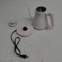 Electric Kettle, Gooseneck Electric Water Kettle for Pour Over Coffee & Tea, 0.8L Quick Heating Small Hot Water Kettle Electric, Stainless Steel, Auto-Off & Boil Dry Protection, Matte White