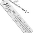 First Communion Gifts for Women Men First Communion Bookmark Christian Gifts for Women Religious Gift for Friends Sister Daughter Son Baptism Confirmation Bookmarks