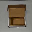 NearMoon Toilet Paper Holder Self Adhesive, Premium Thicken SUS304 Stainless Steel Rustproof Adhesive Toilet Roll Holder no Drilling for Bathroom, Kitchen, Washroom, 1 Pack, Brushed Gold