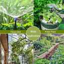 35Pcs Push-to-Fit Drip Irrigation Emitters for 1/4" Irrigation Tubing,360 Degree Adjustable Water Flow Emitters Irrigation Drippers for Garden Watering System