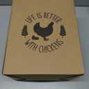 Tgeyd Chicken Feeder and Chicken Waterer Set - Hanging Automatic Chicken Feeder No Waste - Chicken Coop Accessories - Poultry Waterer with 2 Gallon/10 Pounds