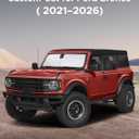 EcoNour Windshield Sunshade Compatible for Ford Bronco (Not for Bronco Sport) 2021-2024 2025 2026, Sun Visor for Front Windshield & Window Sun Shade Cover, UV Heat Protector, Car Accessories