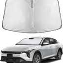 EcoNour Windshield Sunshade Compatible for Kia K4 2025 2026, Sun Visor for Front Windshield & Window Sun Shade Cover, UV Heat Blocker & Protector, Car Accessories