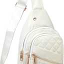 Crossbody Small Sling Backpack Sling Bag for Women, Chest Bag Daypack Crossbody for Travel Sport Running Hiking Beige