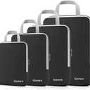 3pcs Gonex Compression Packing Cubes, Expandable Storage Travel Luggage Bags Organizers