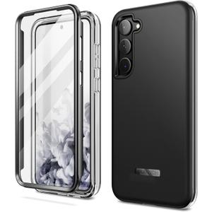 SURITCH for Samsung Galaxy S23 Plus Case, [Built-in Screen Protector] [Dual-Layer Protection ] Full Protection Shockproof Rugged Bumper Phone Cover for Samsung S23 Plus 6.6 Inch - Black