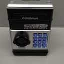 Piggy Bank for Kids - Electronic Money Saving Box w/Code- ATM Safe - Toy Coin Bank - Easter Boys Toys for Age 3, 4, 5, 6, 7, 8, 9 - Birthday Gifts for 8, 9, 10, 11, 12 Year Old Boy and Girl (Black & Silver)